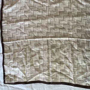 Coach silk scarf